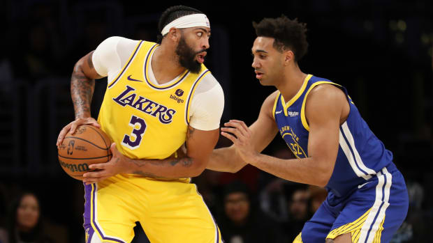 anthony davis trayce jackson-davis warriors